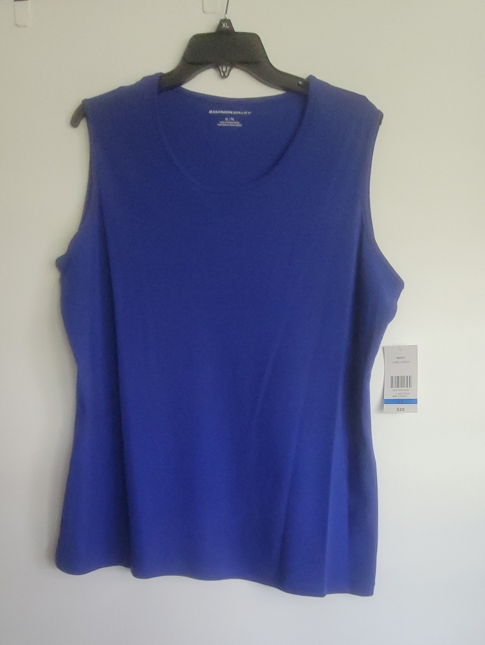 Allison Daley Tank Top Cobolt Blue NWT XL